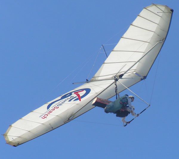 hang glider with fan